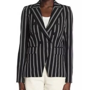 Sharp Veronica Beard blazer in classic black and white